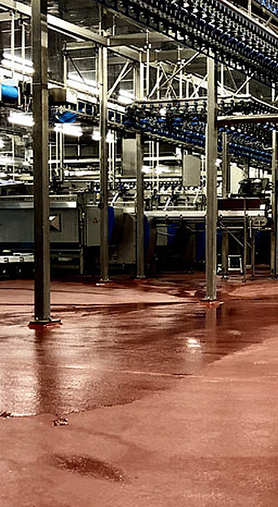 sol en résine agroalimentaire